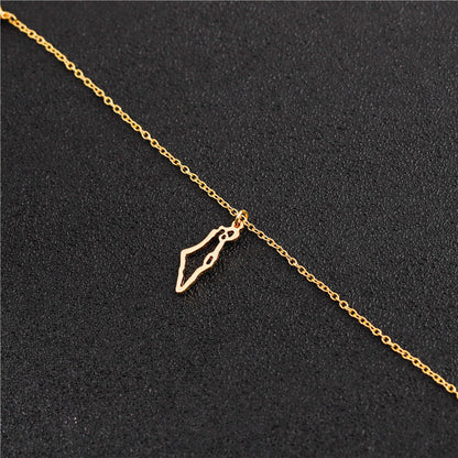 Country Map Necklace European Hometown Necklace