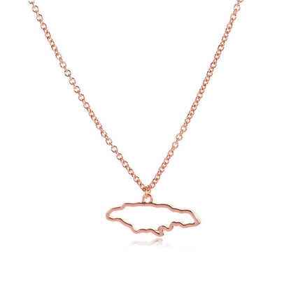 Country Map Necklace European Hometown Necklace