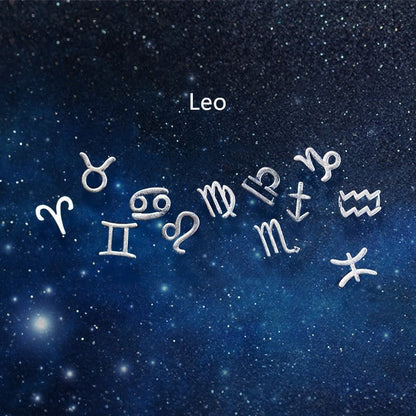 12 constellation earrings simple wishing earrings earrings